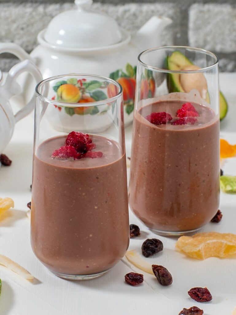 Keto Choco Raspberry Smoothie