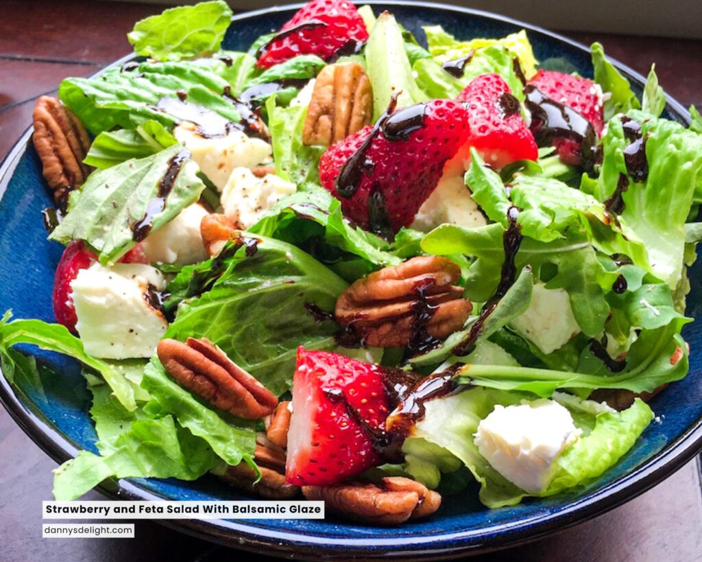 Strawberry and Feta Salad With Balsamic Glaze