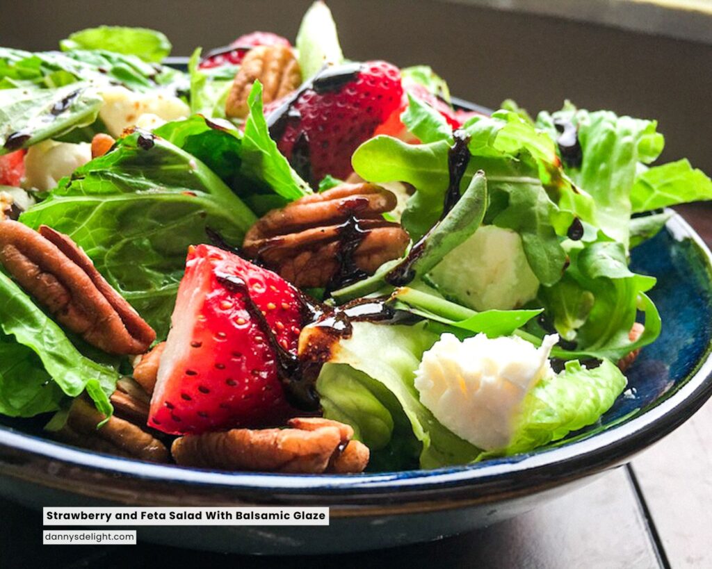 Strawberry and Feta Salad With Balsamic Glaze