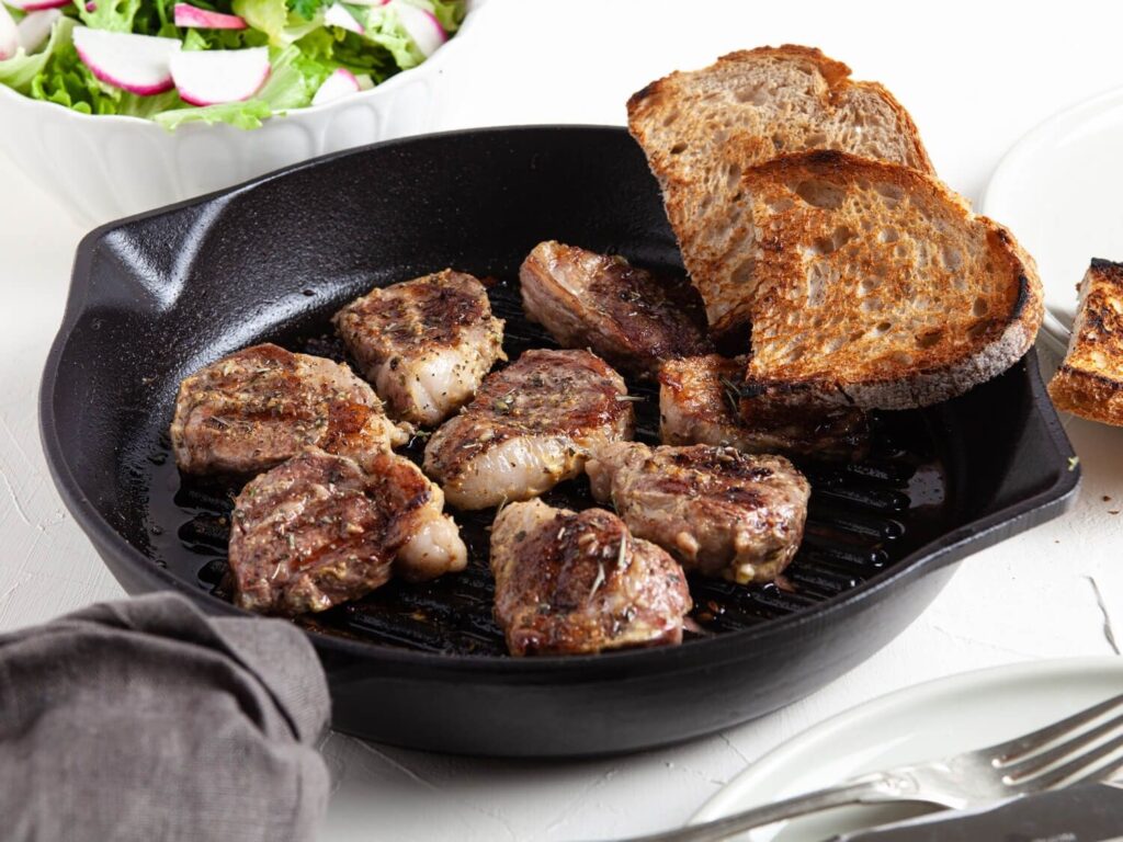 Grilled Herbs de Provence-Crusted Lamb Loin Chops - 6