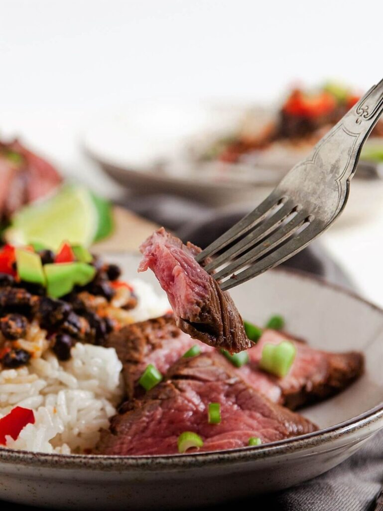 Grilled Lime Marinated Flat Iron Steak