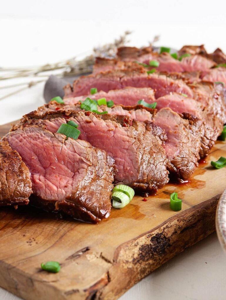Grilled Lime Marinated Flat Iron Steak