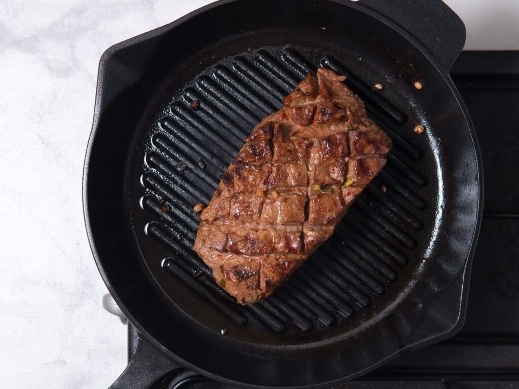 Grilled Lime Marinated Flat Iron Steak