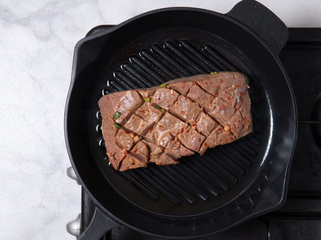 Grilled Lime Marinated Flat Iron Steak