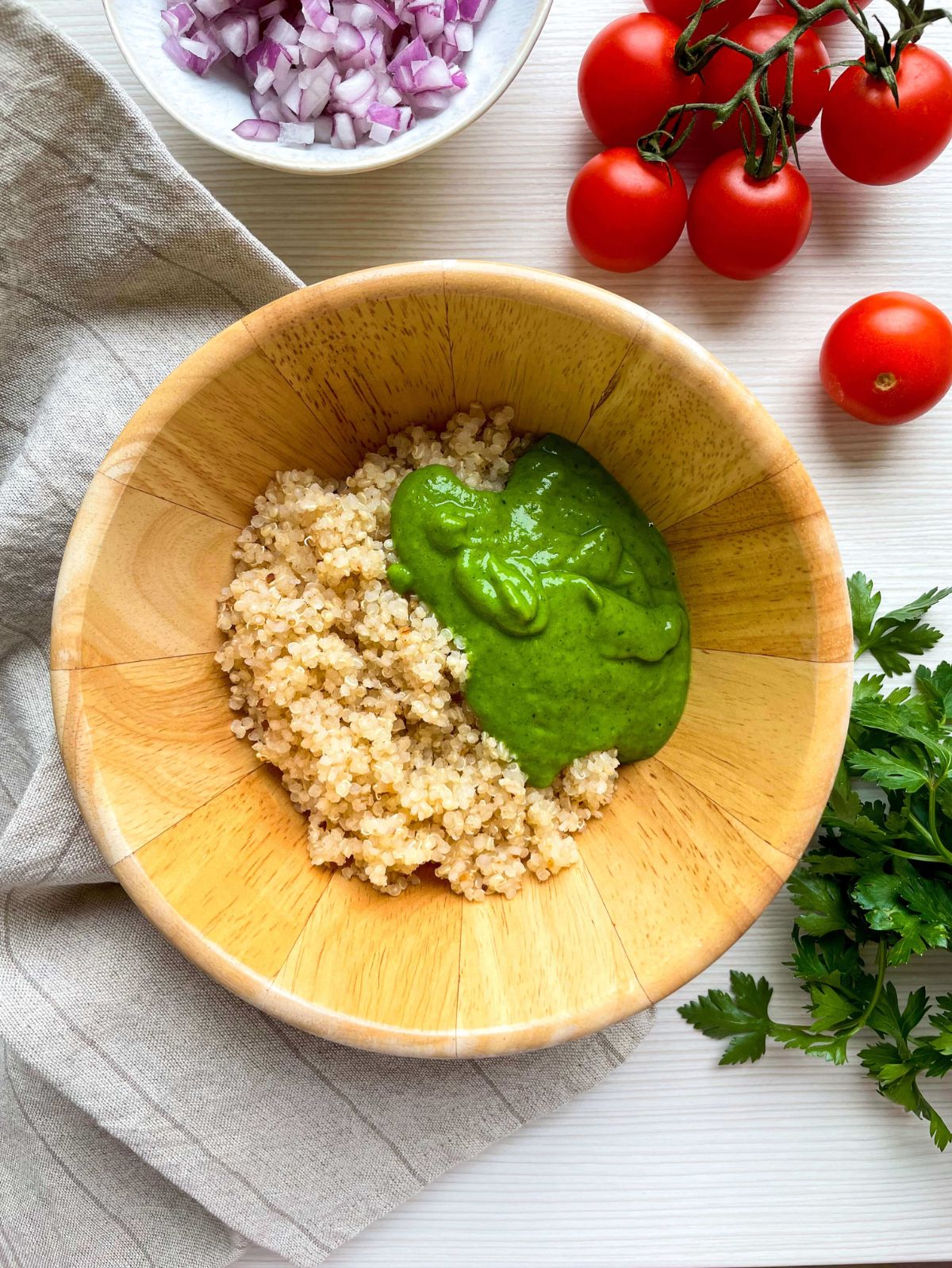 Green Goddess Quinoa Salad Bowl Danny's Delight