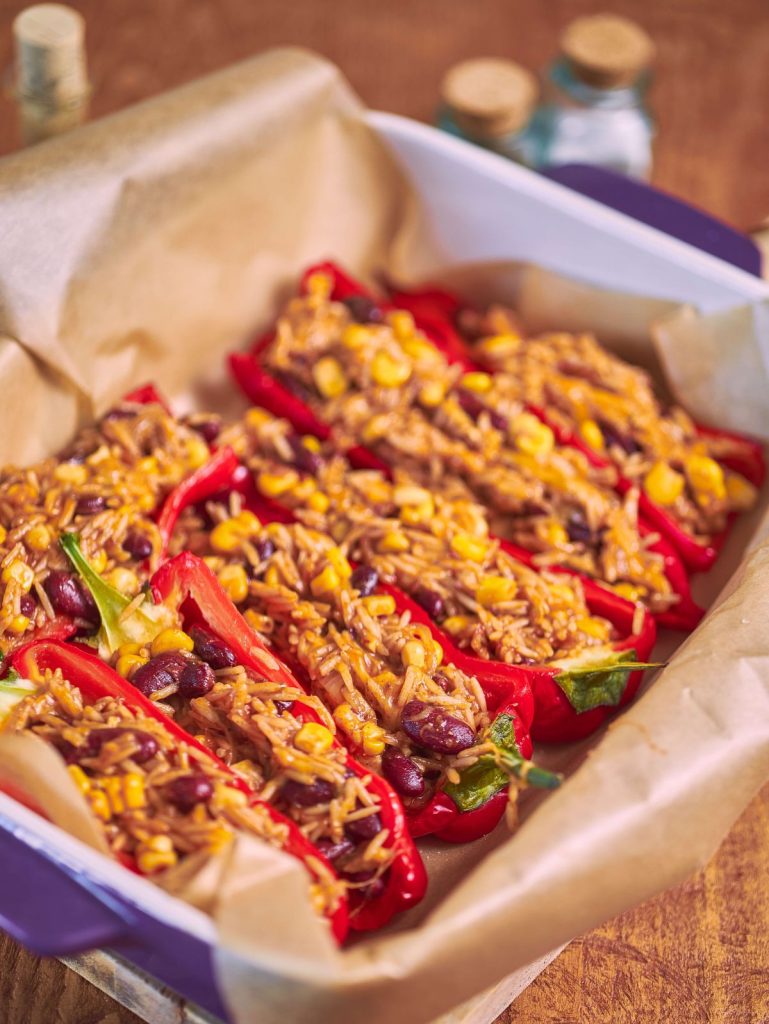 Vegetarian Black Bean Stuffed Peppers