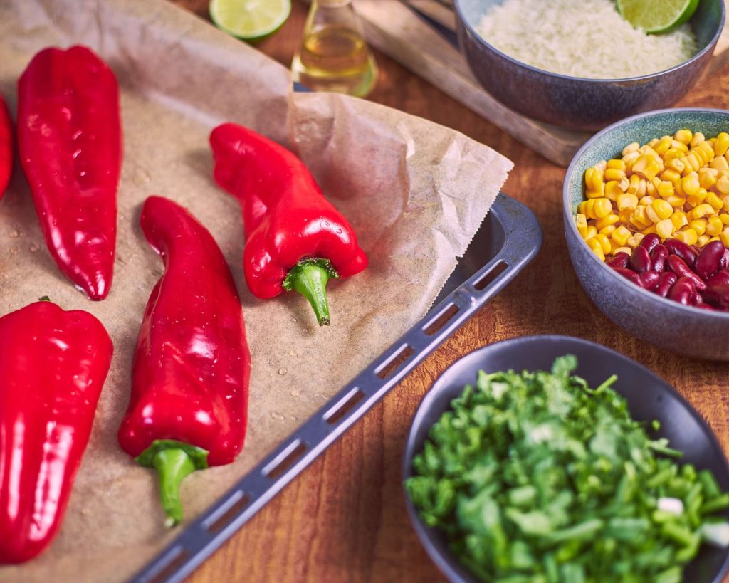 Vegetarian Black Bean Stuffed Peppers