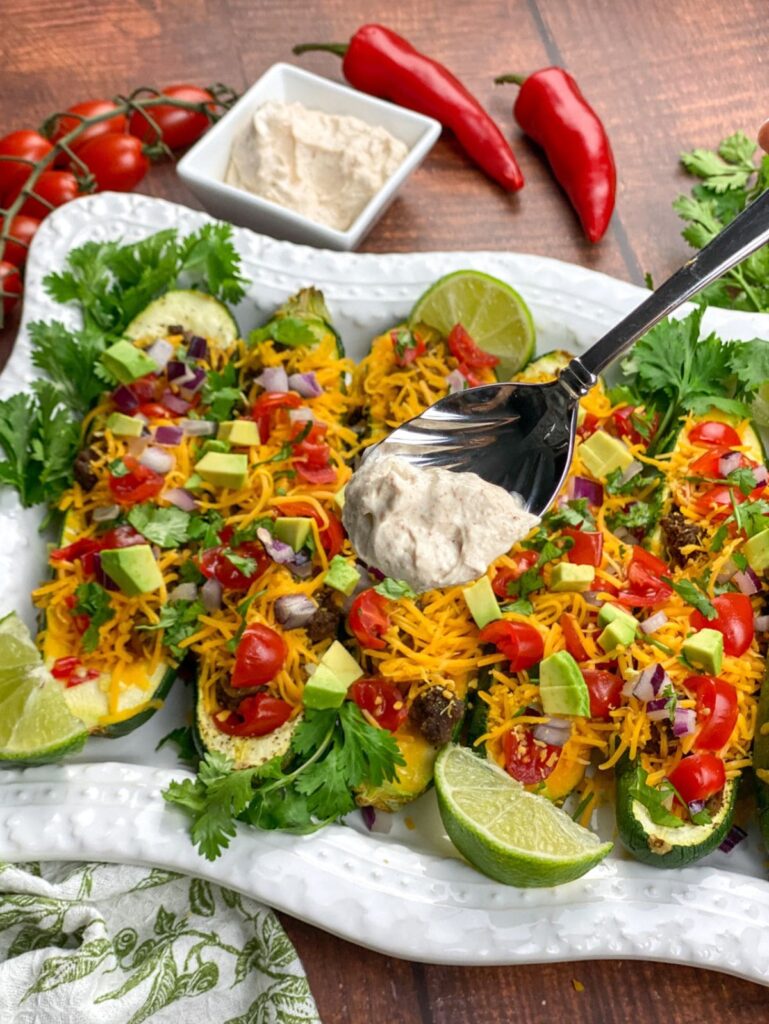 Burrito Zucchini Boats