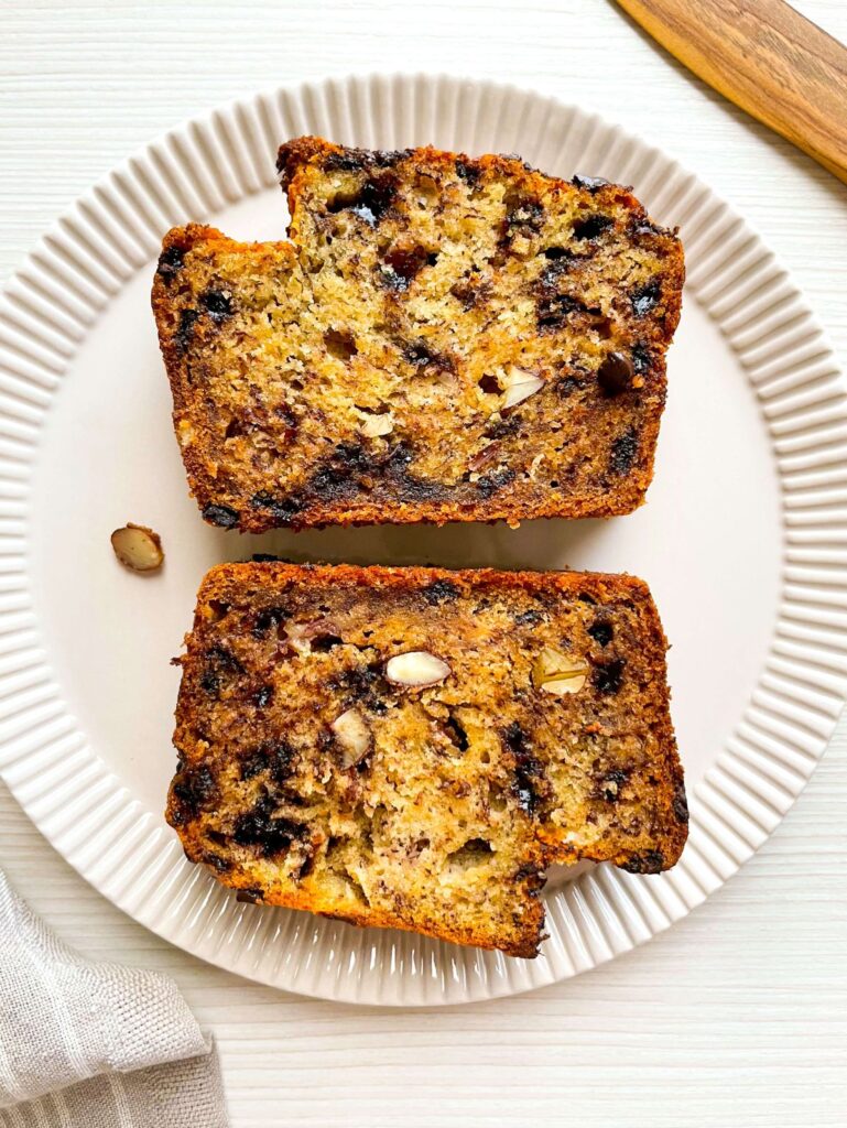 Almond Chocolate Banana Bread