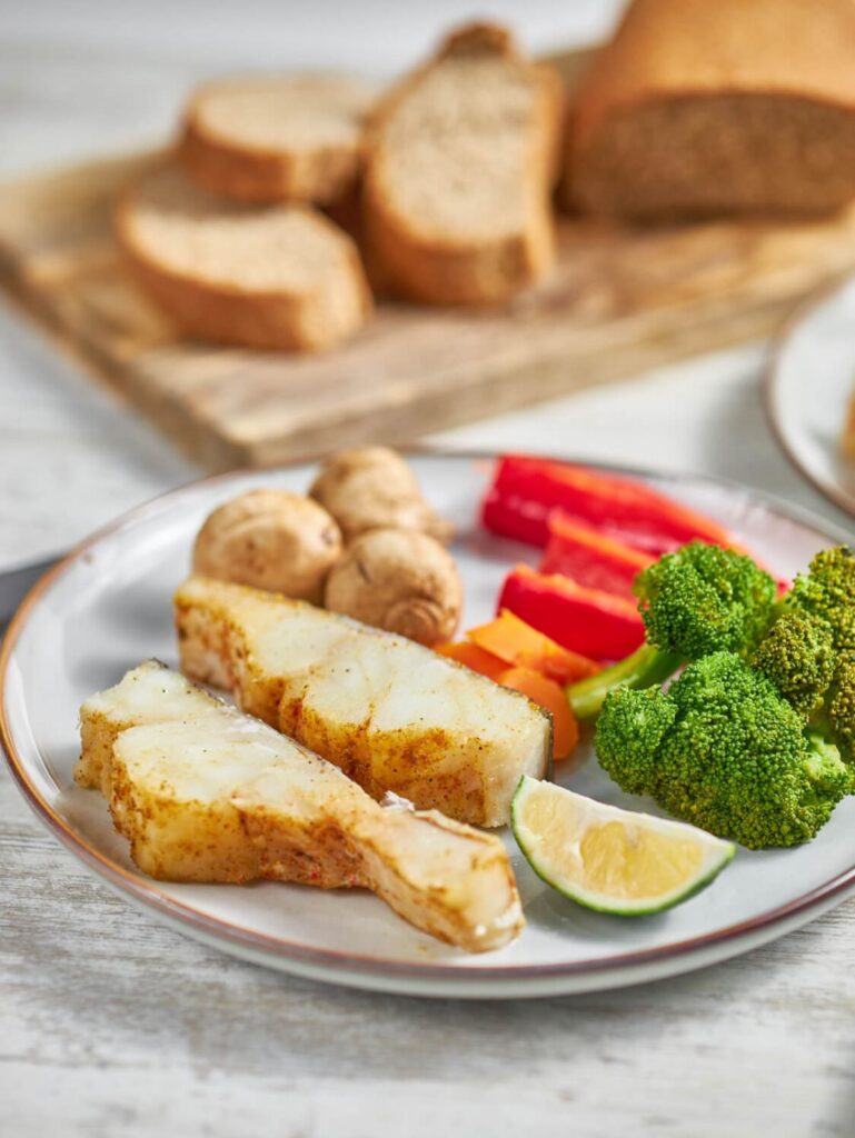 COD and Steamed Vegetables