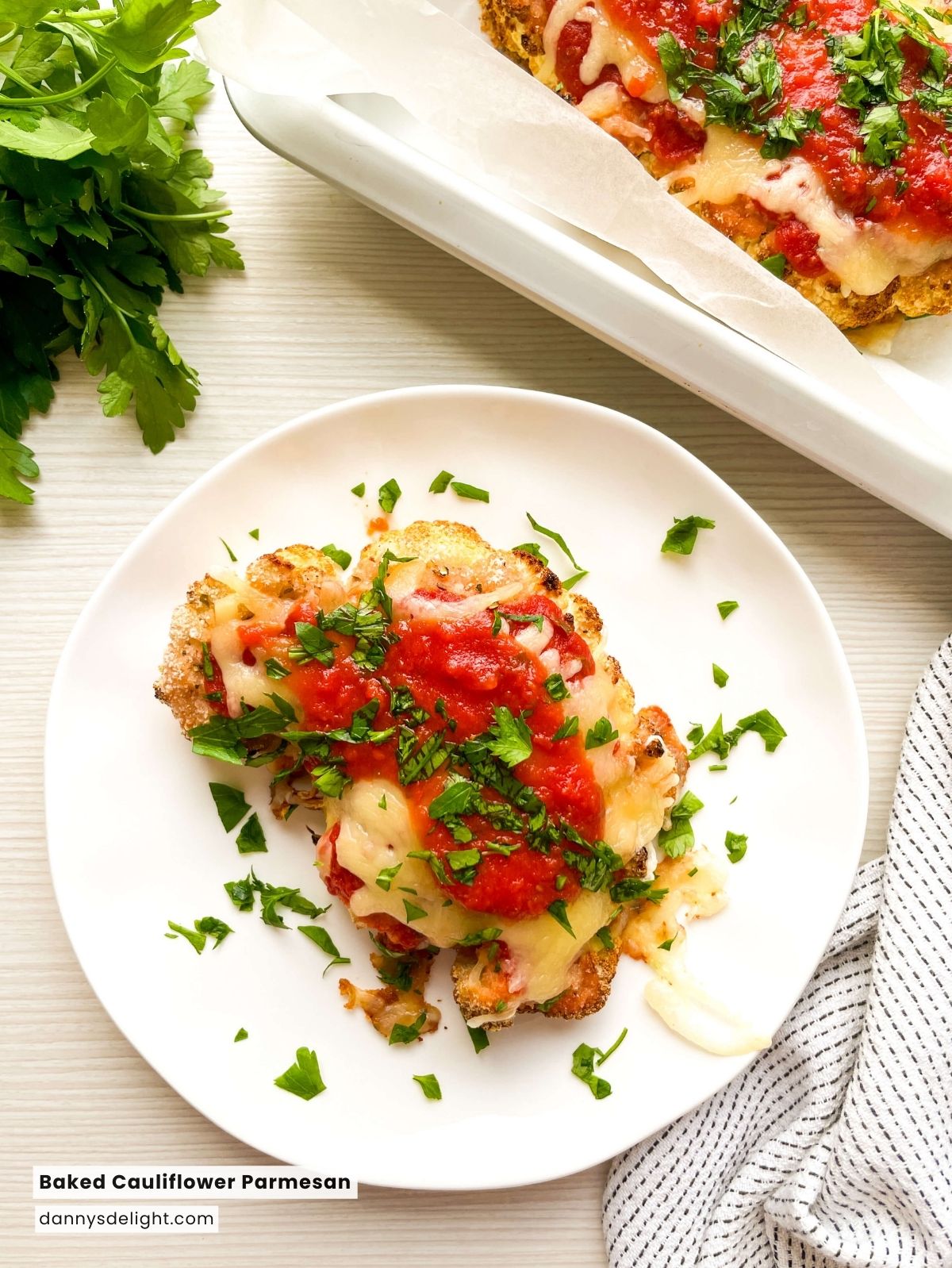 Baked Cauliflower Parmesan