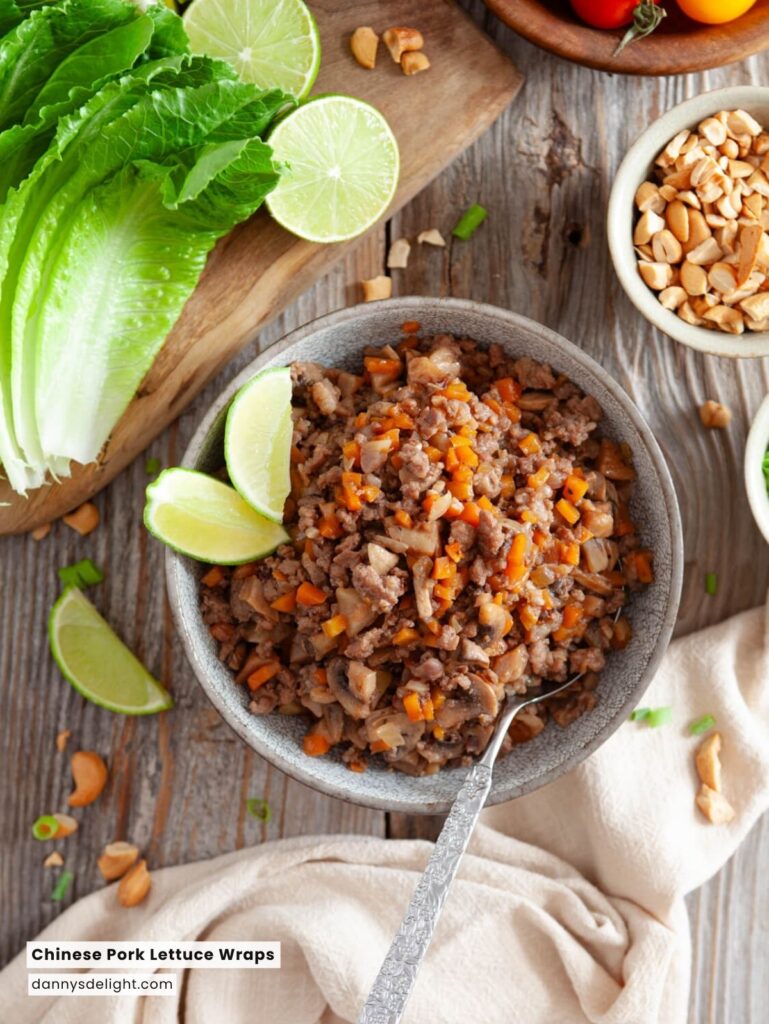 Chinese Pork Lettuce Wraps