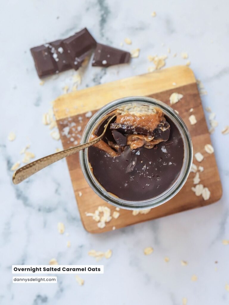 Overnight Salted Caramel Oats