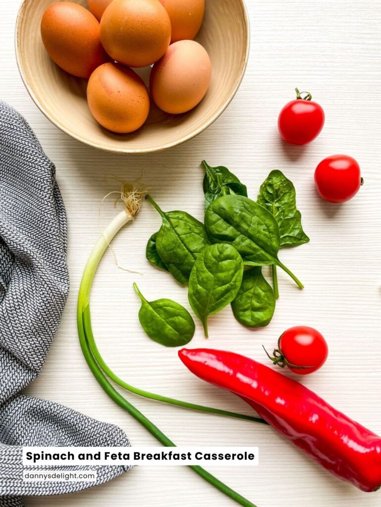 Spinach Feta Breakfast Casserole
