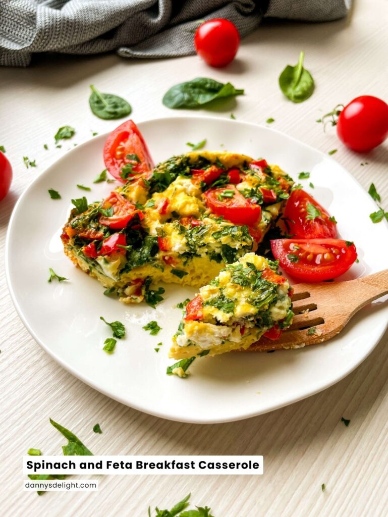 Spinach Feta Breakfast Casserole