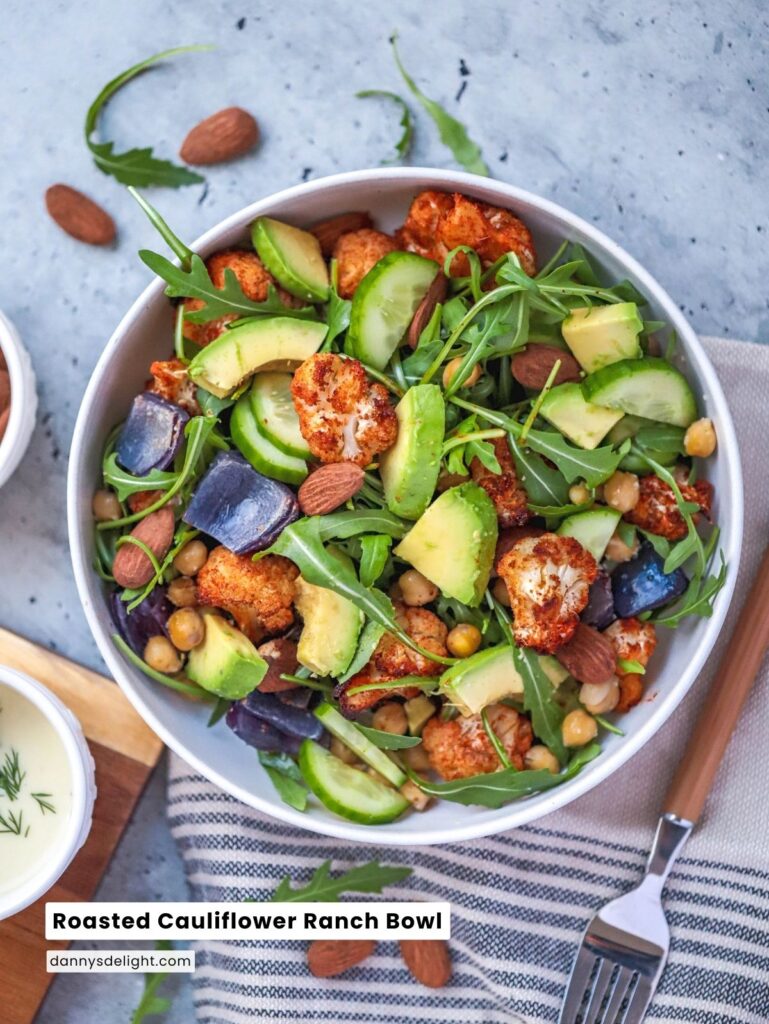 Roasted Cauliflower Ranch Bowl