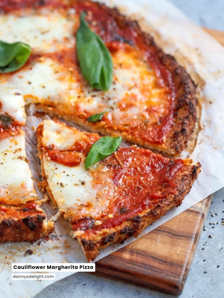 Cauliflower Margherita Pizza