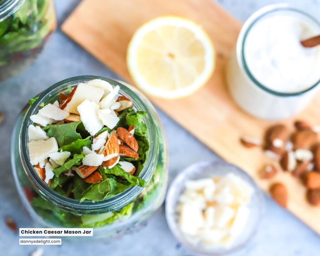Chicken Caesar Mason Jar