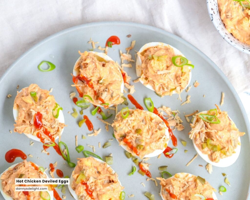 Hot Chicken Deviled Eggs