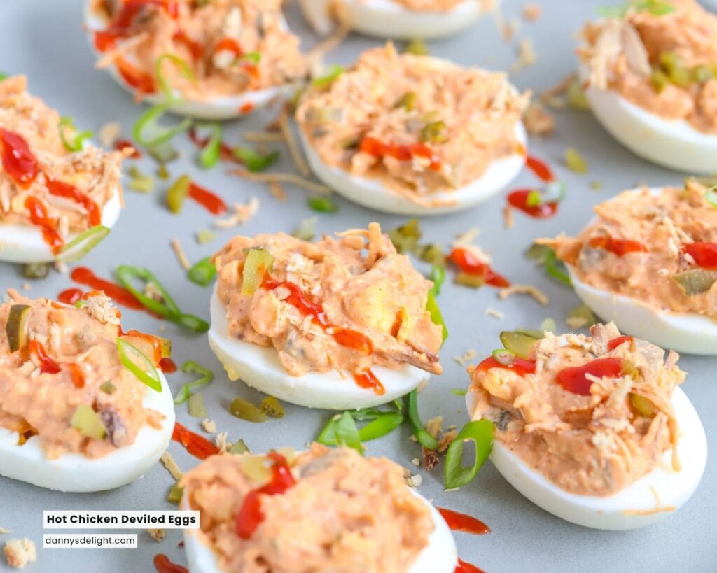 Hot Chicken Deviled Eggs