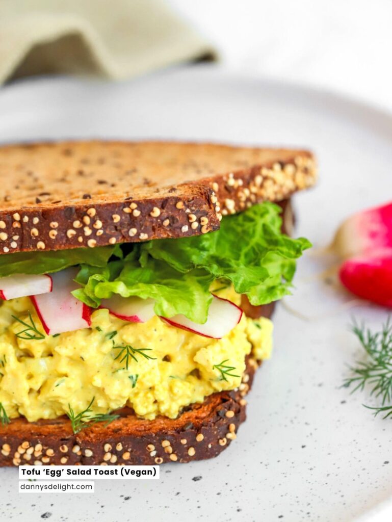 Tofu Egg Salad Toast