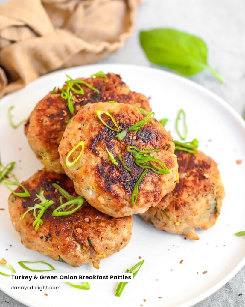 Turkey & Green Onion Breakfast Patties