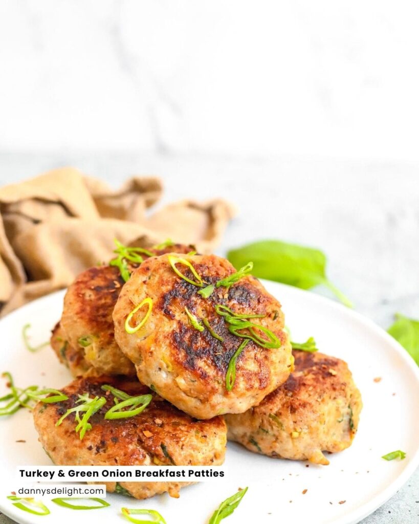 Turkey & Green Onion Breakfast Patties