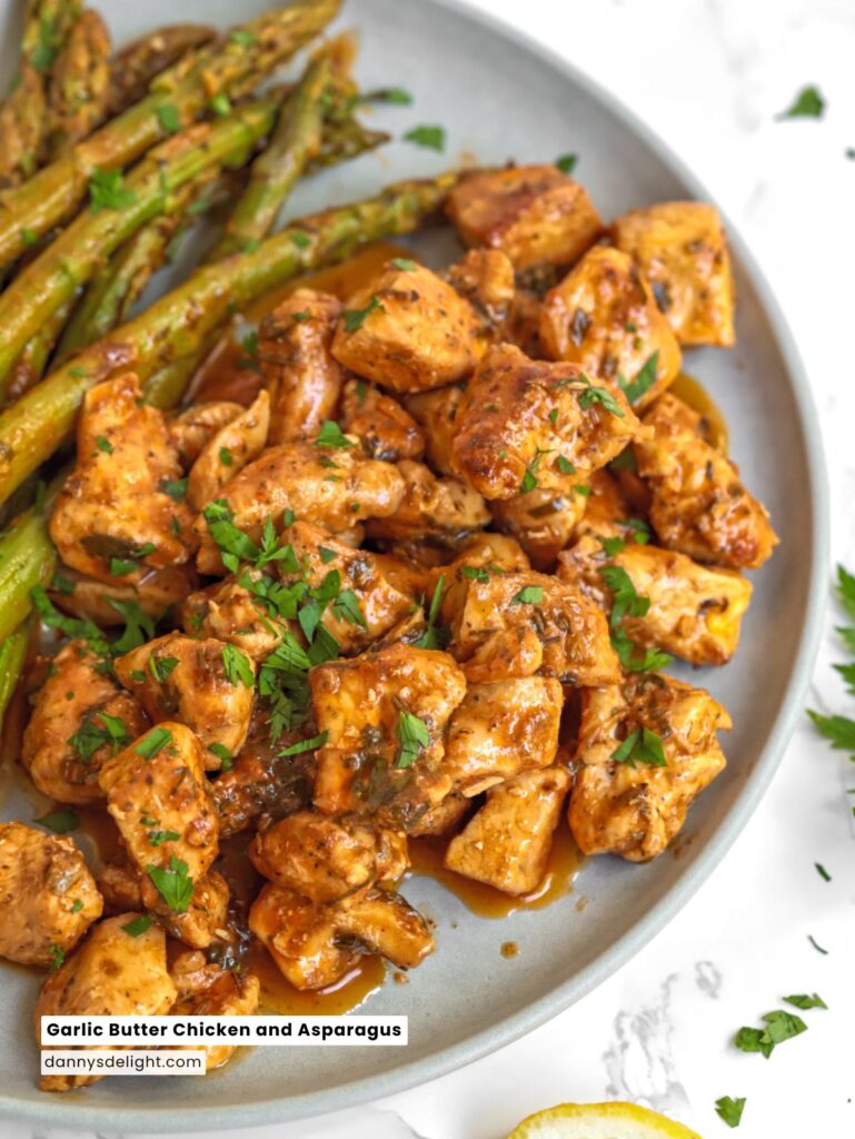 Garlic Butter Chicken and Asparagus