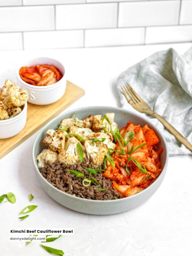 Kimchi Beef Cauliflower Bowl