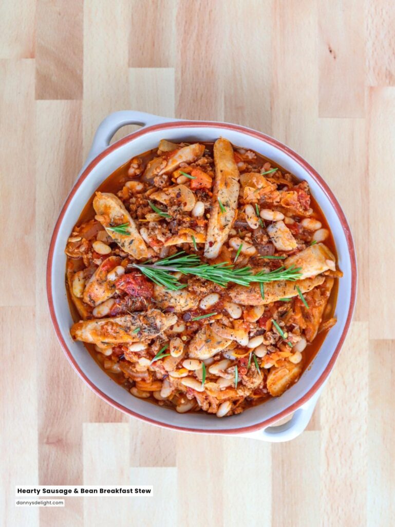 Hearty Sausage and Bean Breakfast Stew