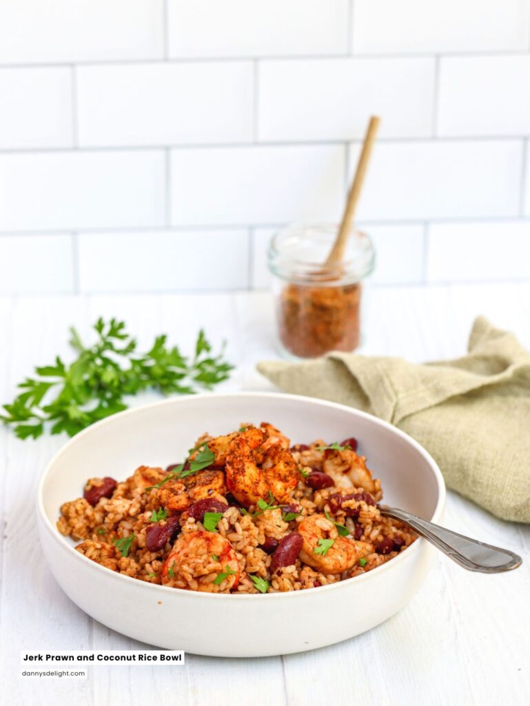 Jerk Prawn and Coconut Rice Bowl