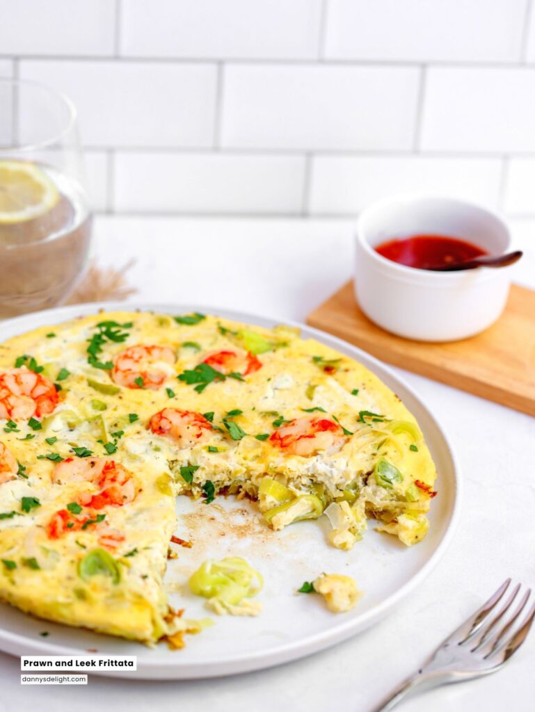 Prawn and Leek Frittata