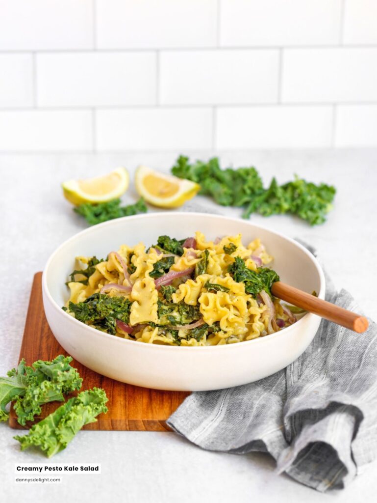 Creamy Pesto Kale Pasta