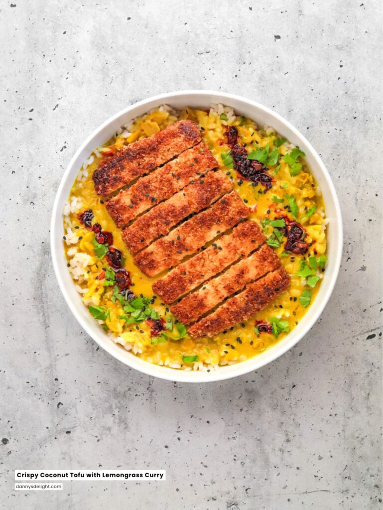 Crispy Coconut Tofu with Lemongrass Curry