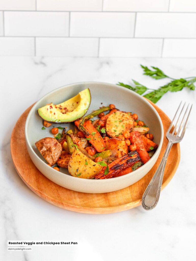 Roasted Veggie and Chickpea Sheet Pan