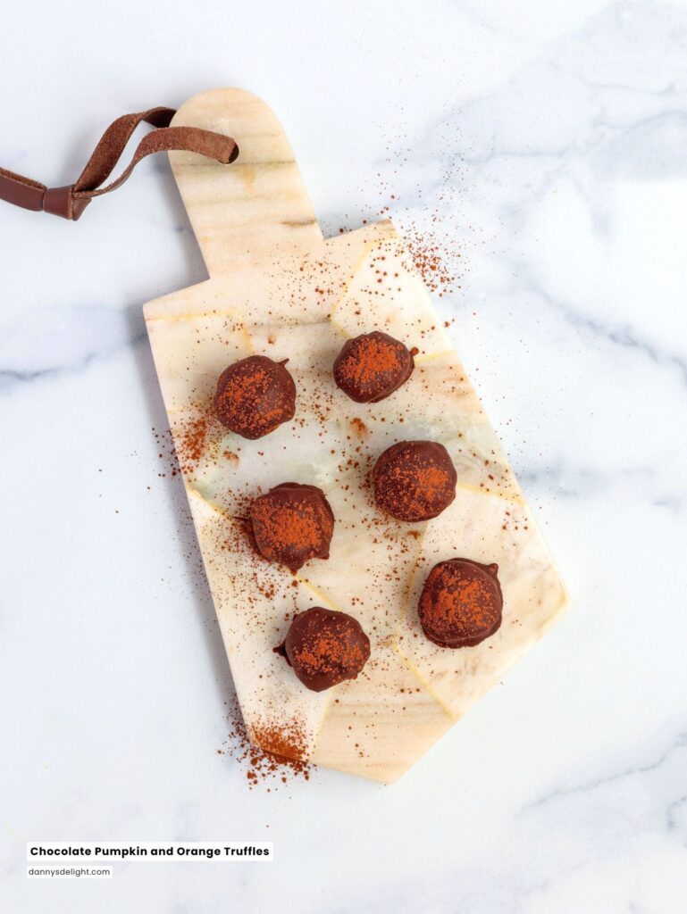 Chocolate Pumpkin and Orange Truffles