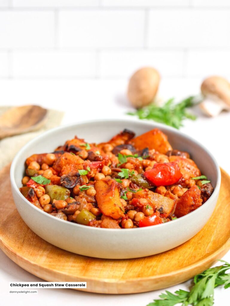 Chickpea and Squash Stew Casserole
