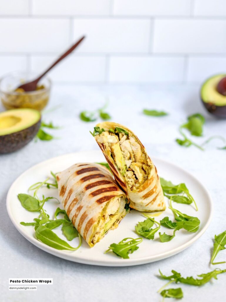 Pesto Chicken Wraps