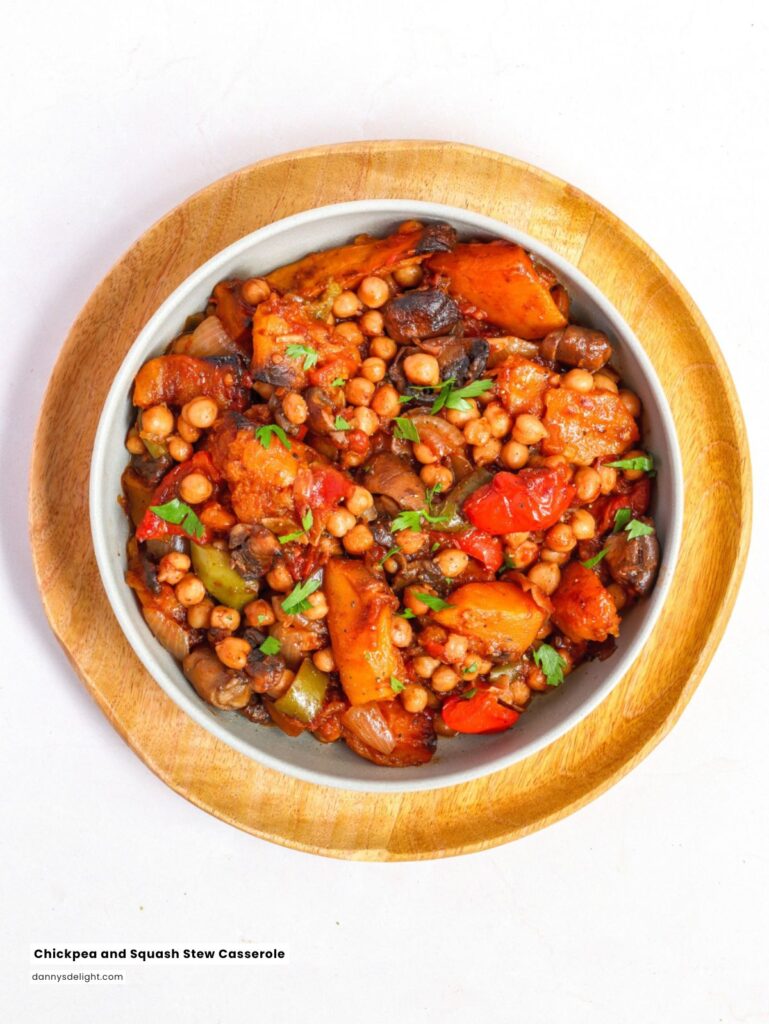 Chickpea and Squash Stew Casserole