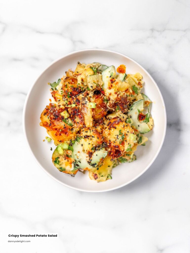 Crispy Smashed Potato Salad