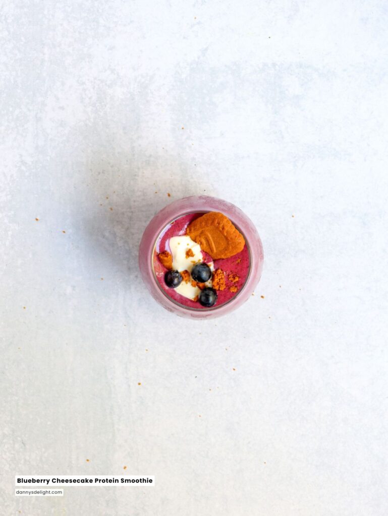 Blueberry Cheesecake Protein Smoothie