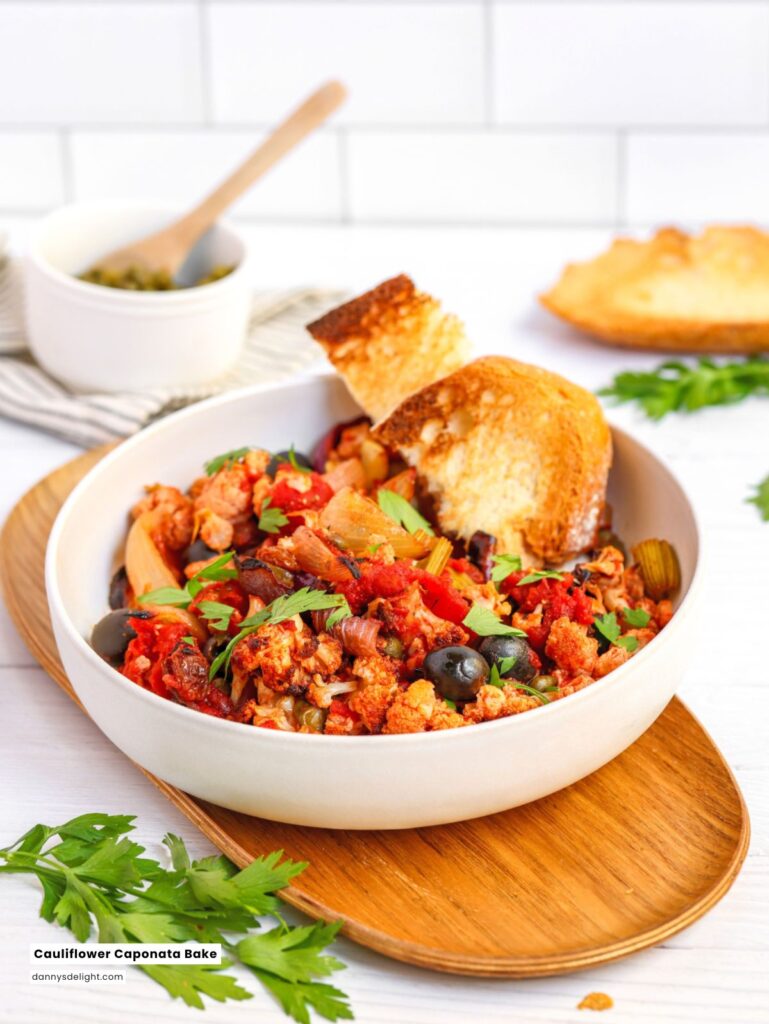 Cauliflower Caponata Bake