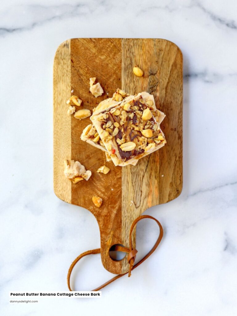 Peanut Butter Banana Cottage Cheese Bark
