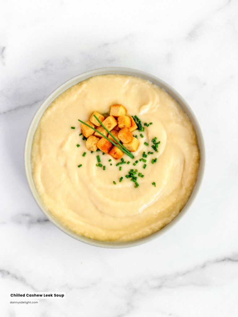 Chilled Cashew Leek Soup