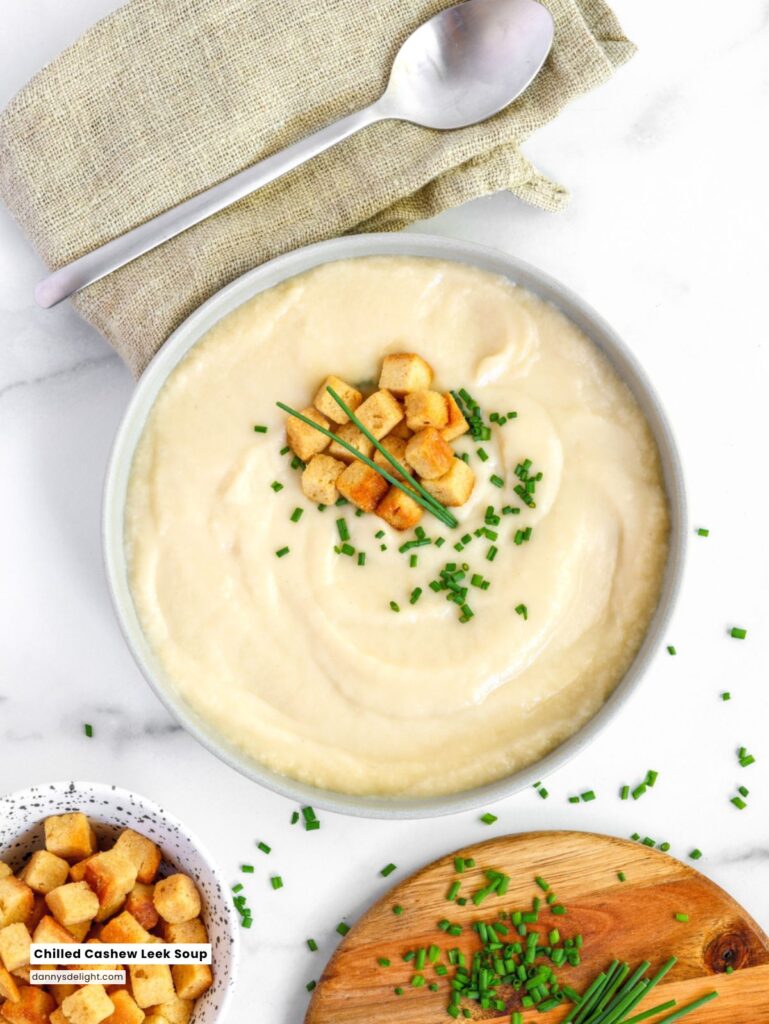 Chilled Cashew Leek Soup