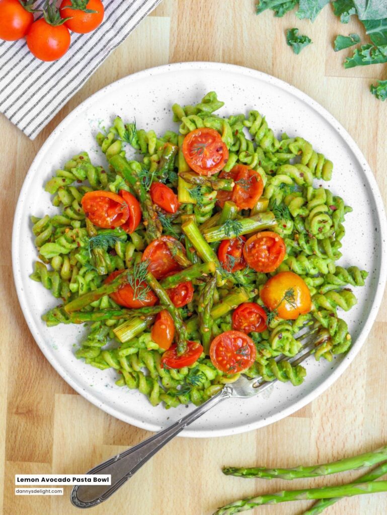 Lemon Avocado Pasta Bowl