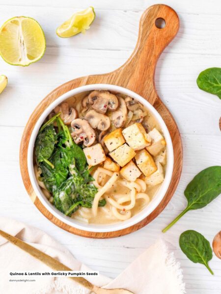 Creamy Coconut Udon with Mushroom