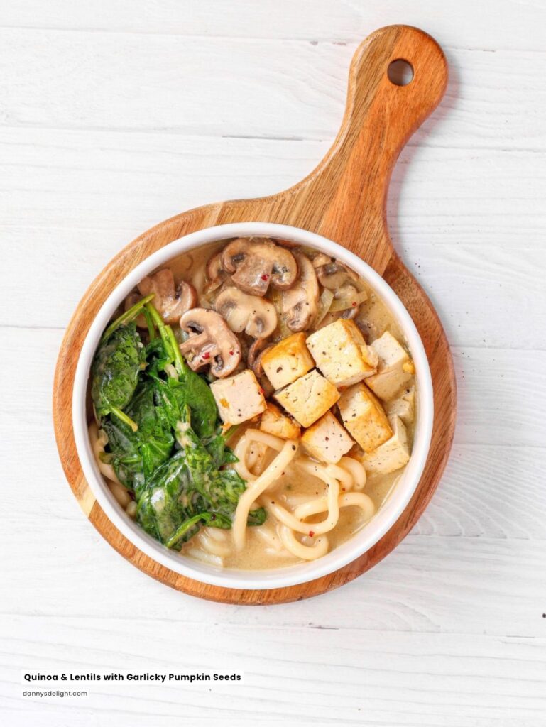Creamy Coconut Udon with Mushroom