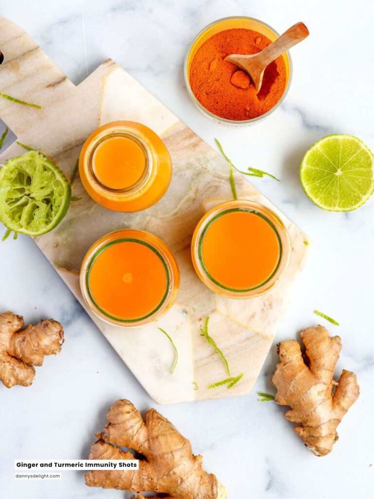 Ginger and Turmeric Immunity Shots