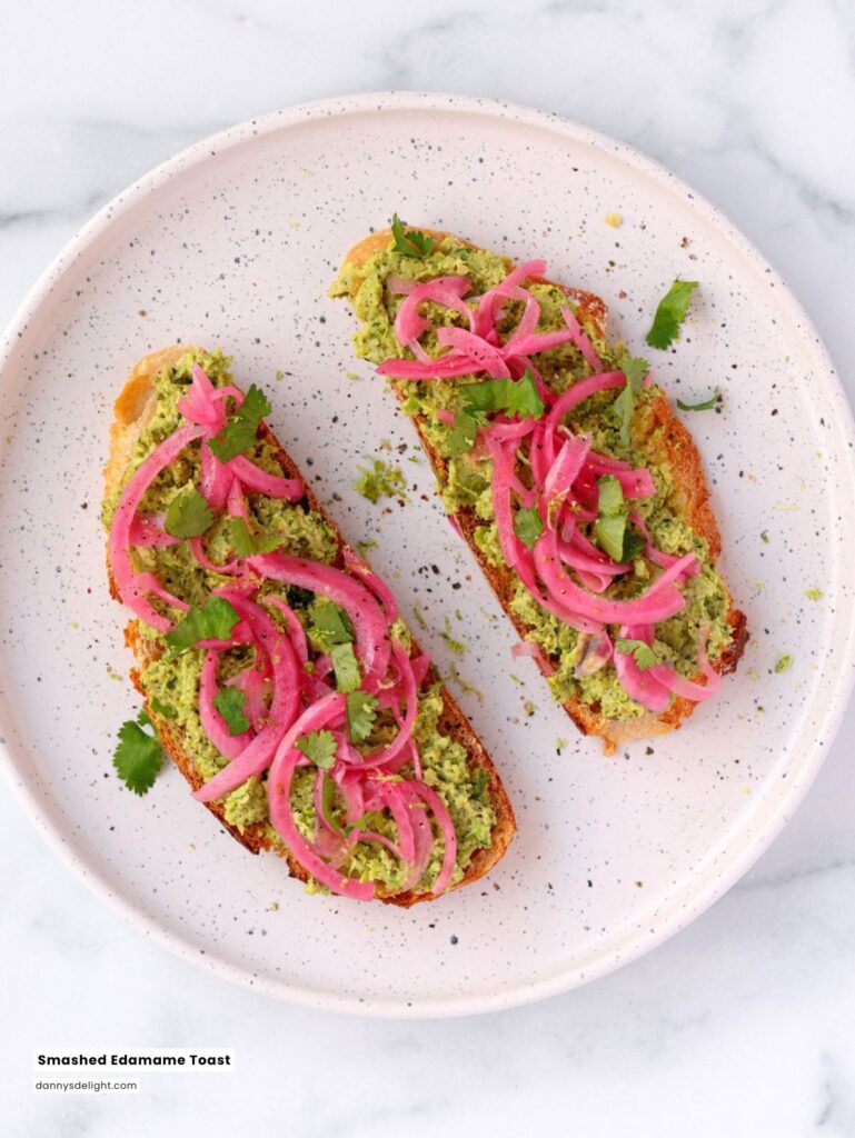 Smashed Edamame Toast